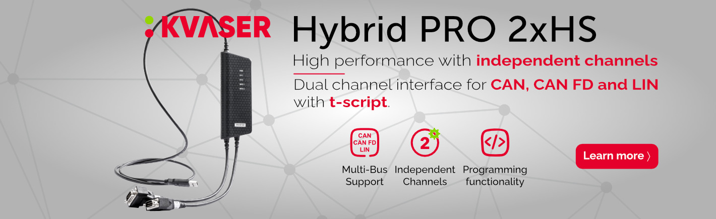 Kvaser Hydrid Pro 2 channels CAN and LIN